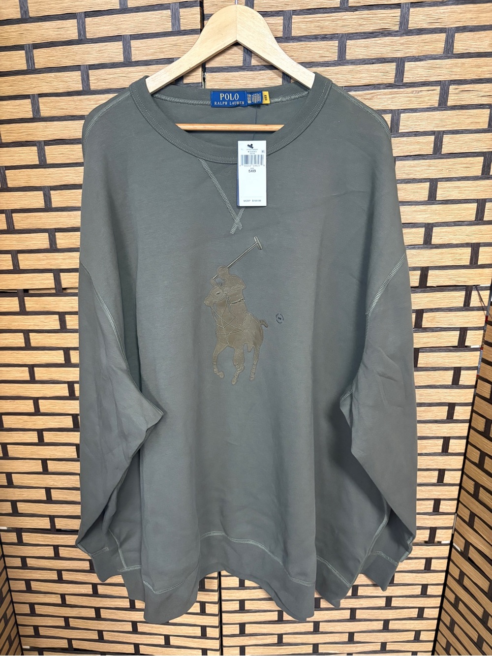 Polo Ralph Lauren olive green sweatshirt size 5X Big